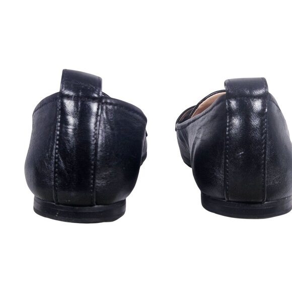 Vince Camuto Women’s Black Loafers 7.5 M/38 Square Toe Minimalist Quiet Luxury - Picture 5 of 12